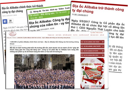 Địa ốc Alibaba tự ý chào bán cổ phiếu?