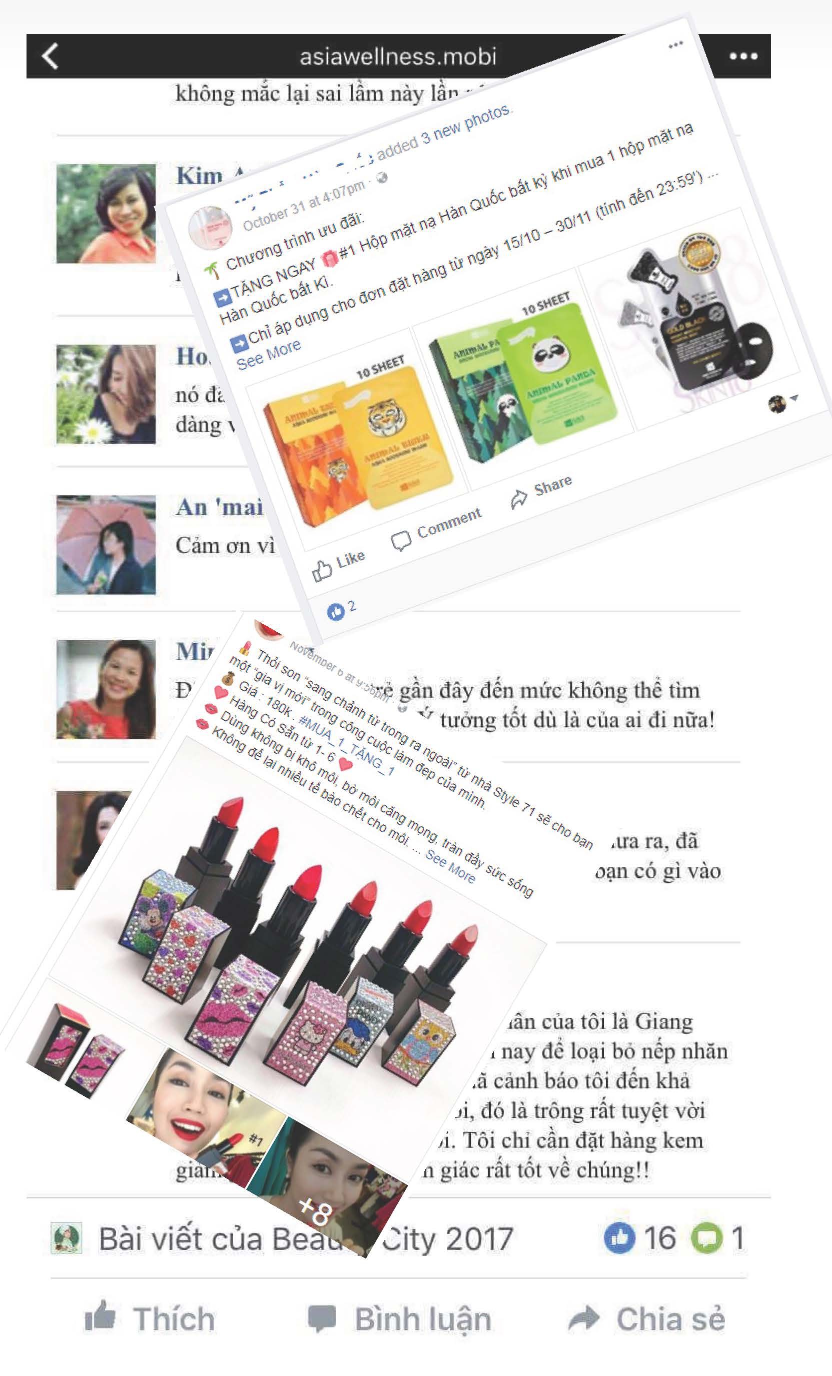 Bát nháo mỹ phẩm trên mạng