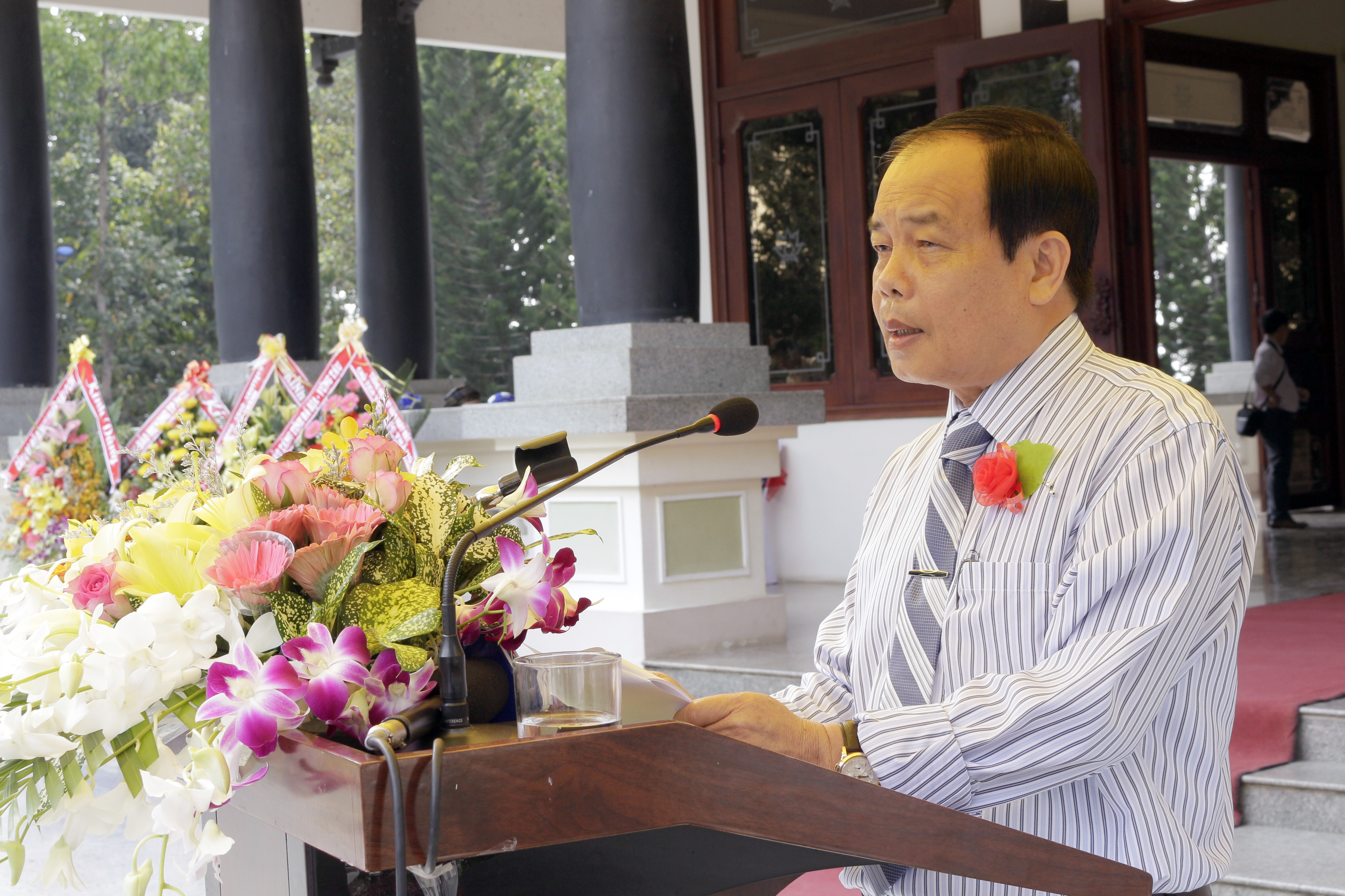 Ông Vương Bình Thạnh, Chủ tịch UBND tỉnh An Giang, phát biểu tại buổi lễ