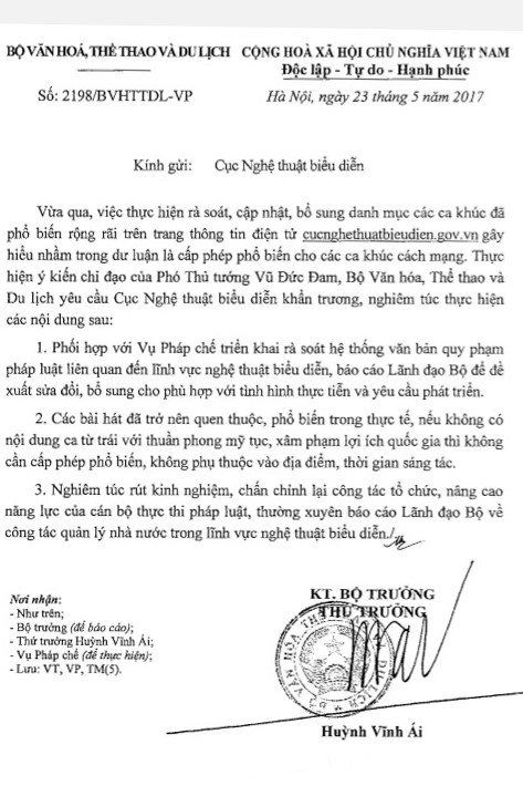 Ch&iacute;nh phủ y&ecirc;u cầu chấn chỉnh Cục Nghệ thuật biểu diễn - Ảnh 1.