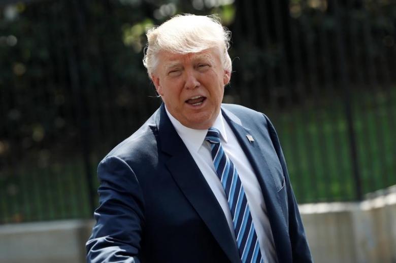 
&Ocirc;ng Donald Trump để ngỏ khả năng sử dụng qu&acirc;n sự chống lại B&igrave;nh Nhưỡng. Ảnh: Reuters
