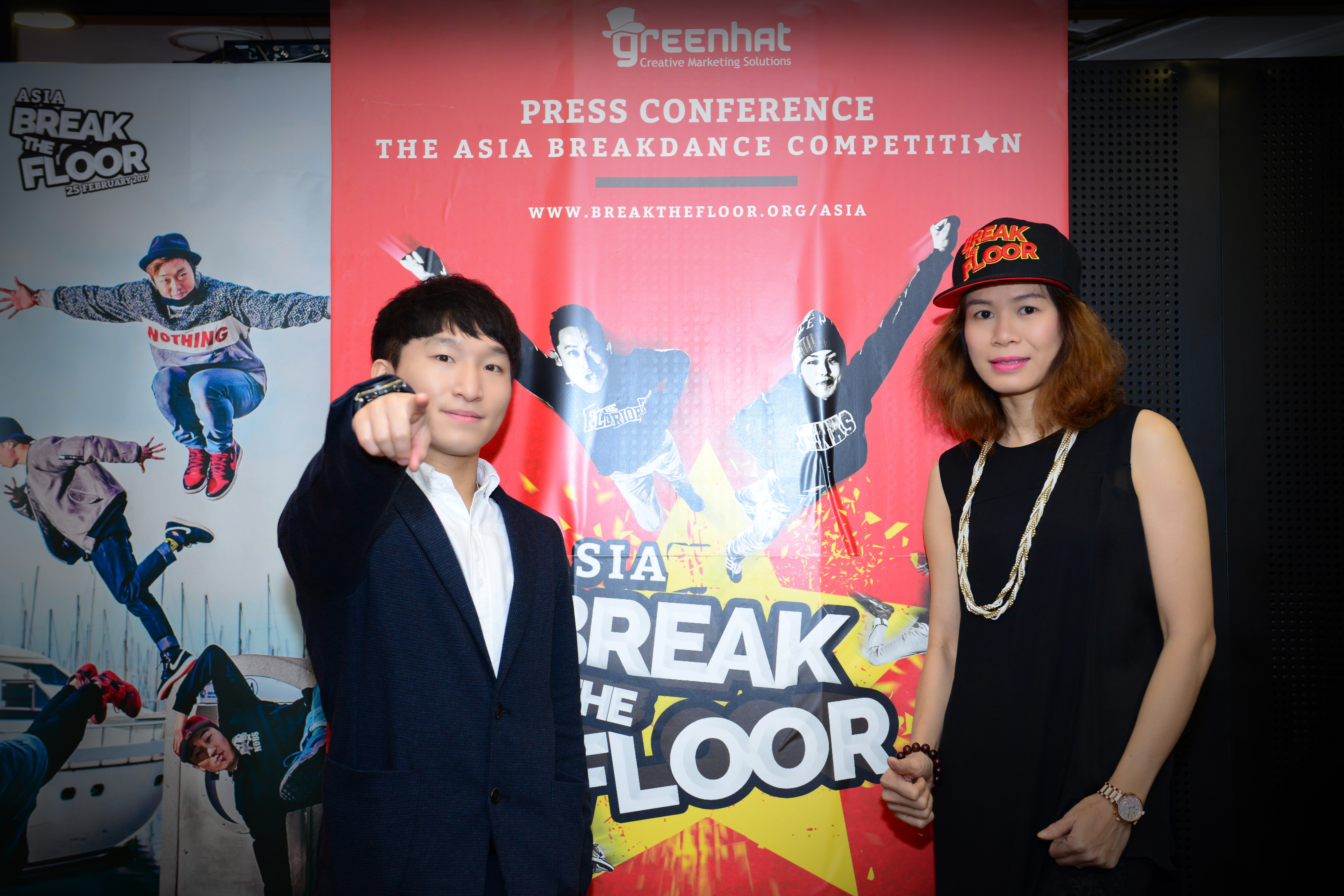 BBoy Pocket và đại diện BTC chương trình Break the Floor