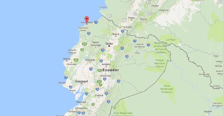 Vụ tai nạn lật xe ở Ecuador vẫn chưa nhiều th&ocirc;ng tin. Ảnh: Google Maps