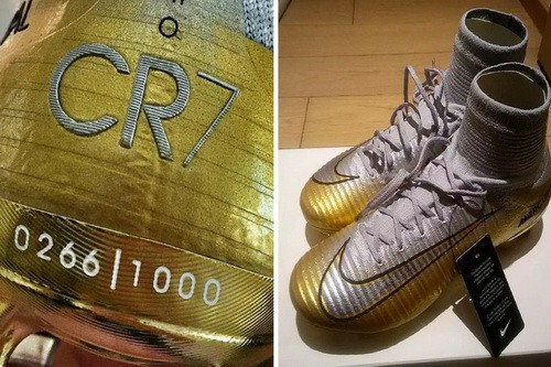 Nike tung gi&agrave;y độc mừng Quả b&oacute;ng v&agrave;ng Ronaldo - Ảnh 1.