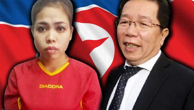 
&ocirc;ng Gooi Soon Seng (phải), luật sư của nghi phạm Aishah (tr&aacute;i). Ảnh: Free Malaysia Today
