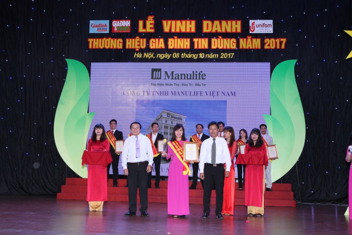 Manulife Việt Nam được vinh danh là doanh nghiệp xuất sắc