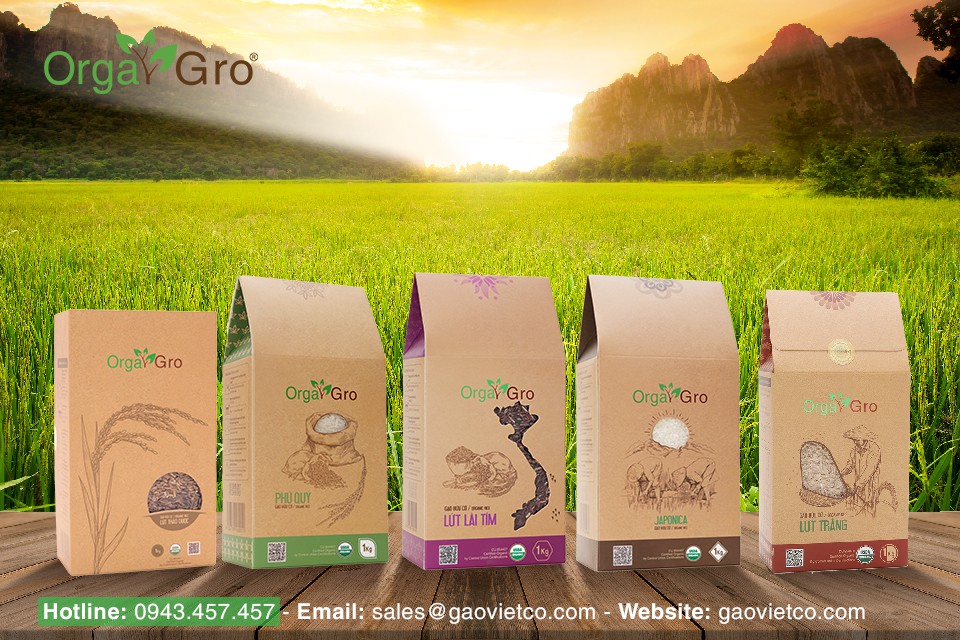 Gạo hữu cơ Orgagro - Sản phẩm vì sức khỏe người Việt