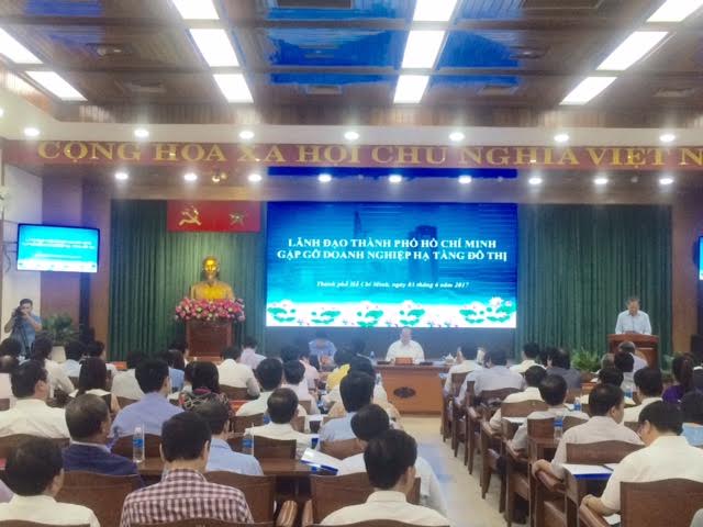 Lãnh đạo TP HCM gặp gỡ doanh nghiệp hạ tầng đô thị