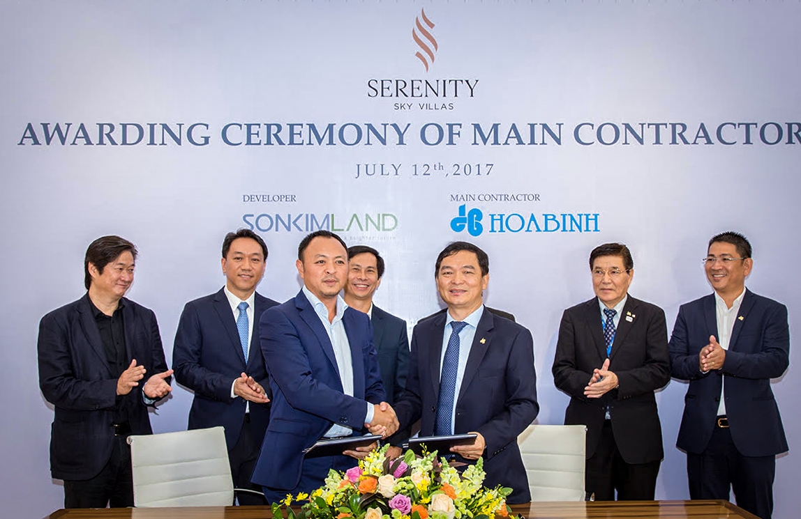 SonKim Land chọn Hòa Bình là nhà thầu chính cho dự án Serenity Sky Villas