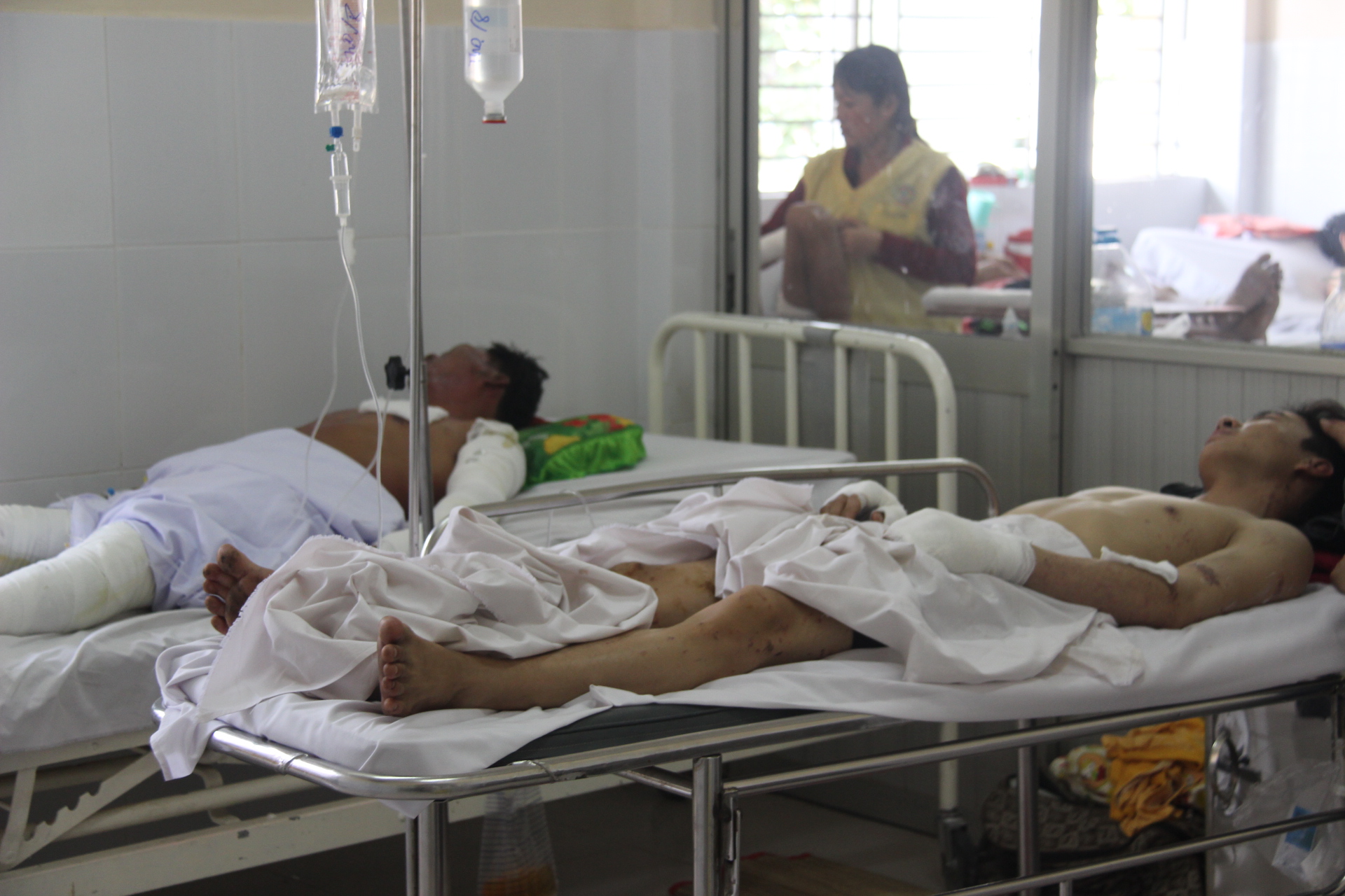 Các nạn nhân đang được điều trị
