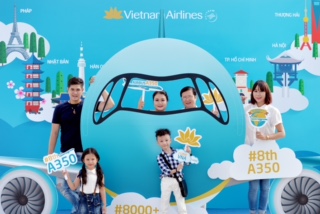 2,2 triệu lượt khách trải nghiệm "siêu máy bay" Airbus A350 của Vietnam Airlines