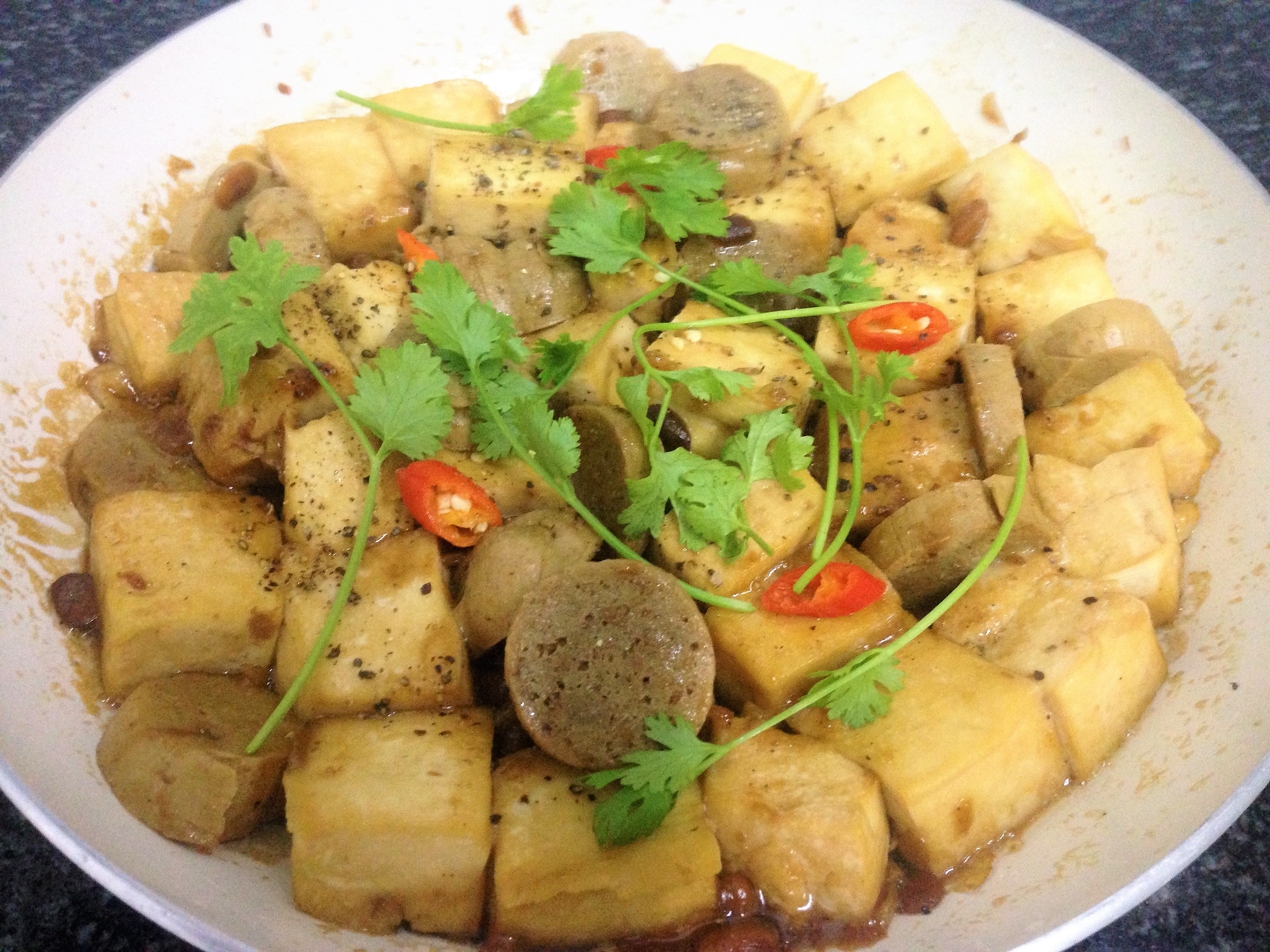 
Đậu hũ kho tương
