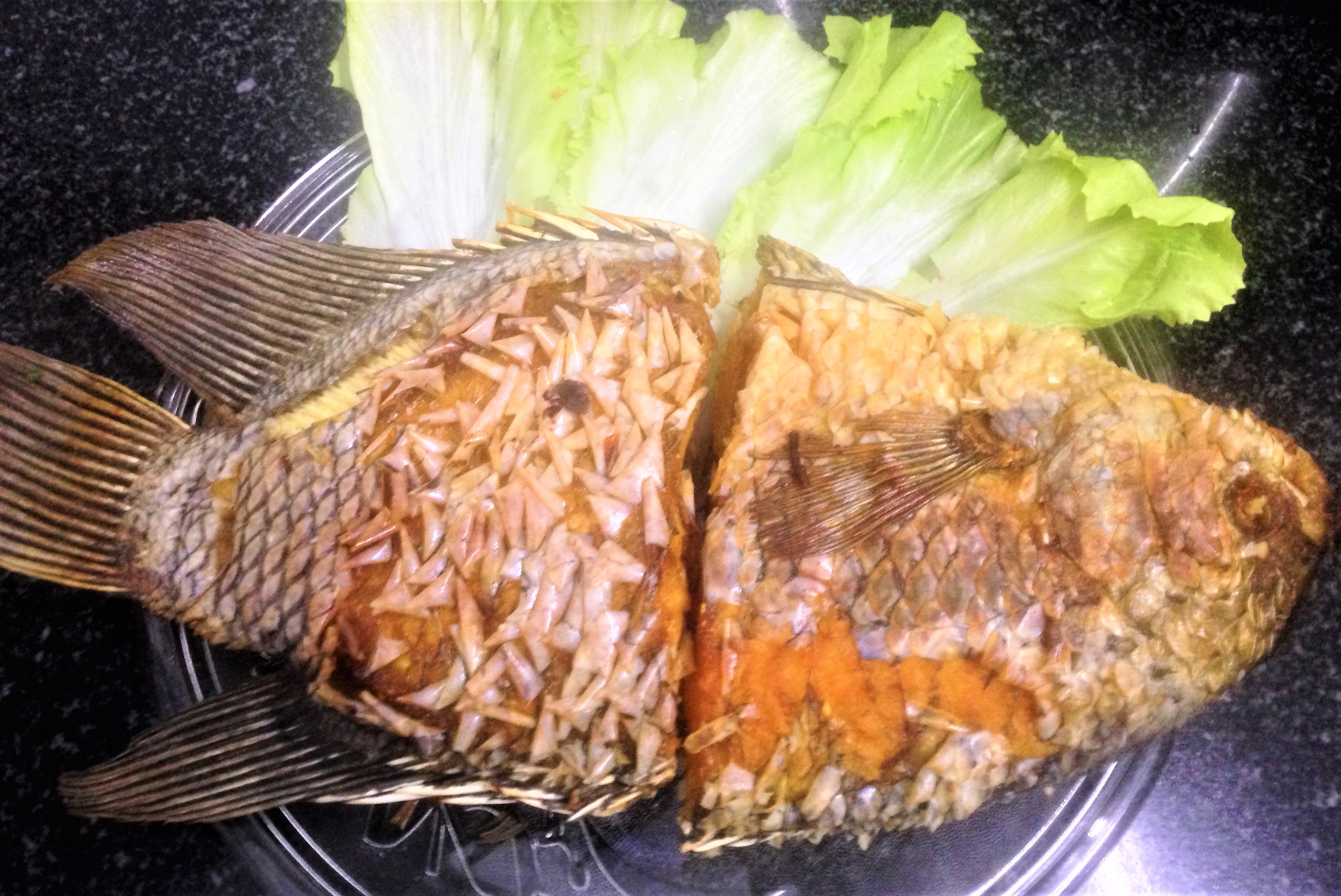 Cá tai tượng chín vàng đều