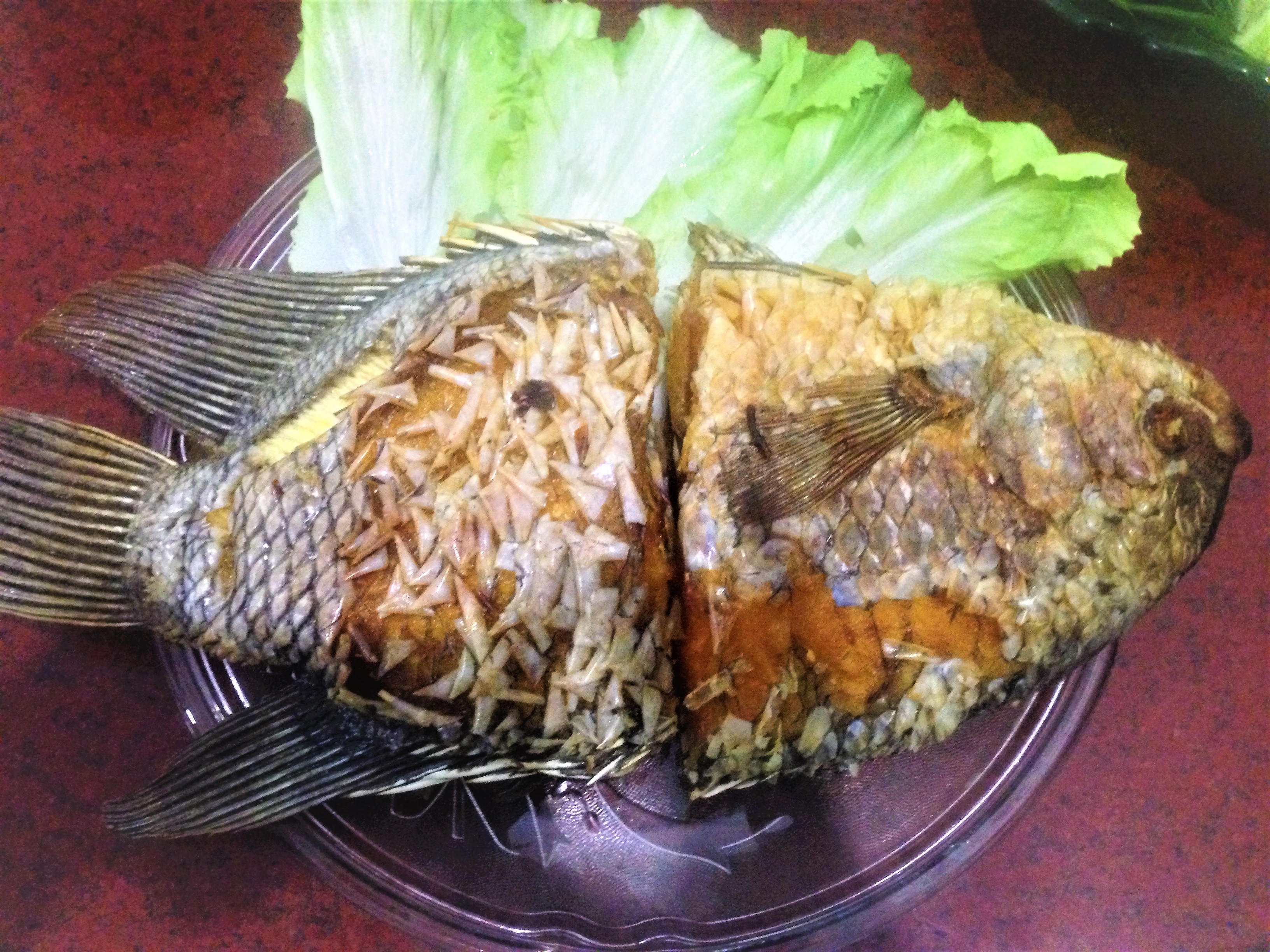Cá tai tượng chiên xù