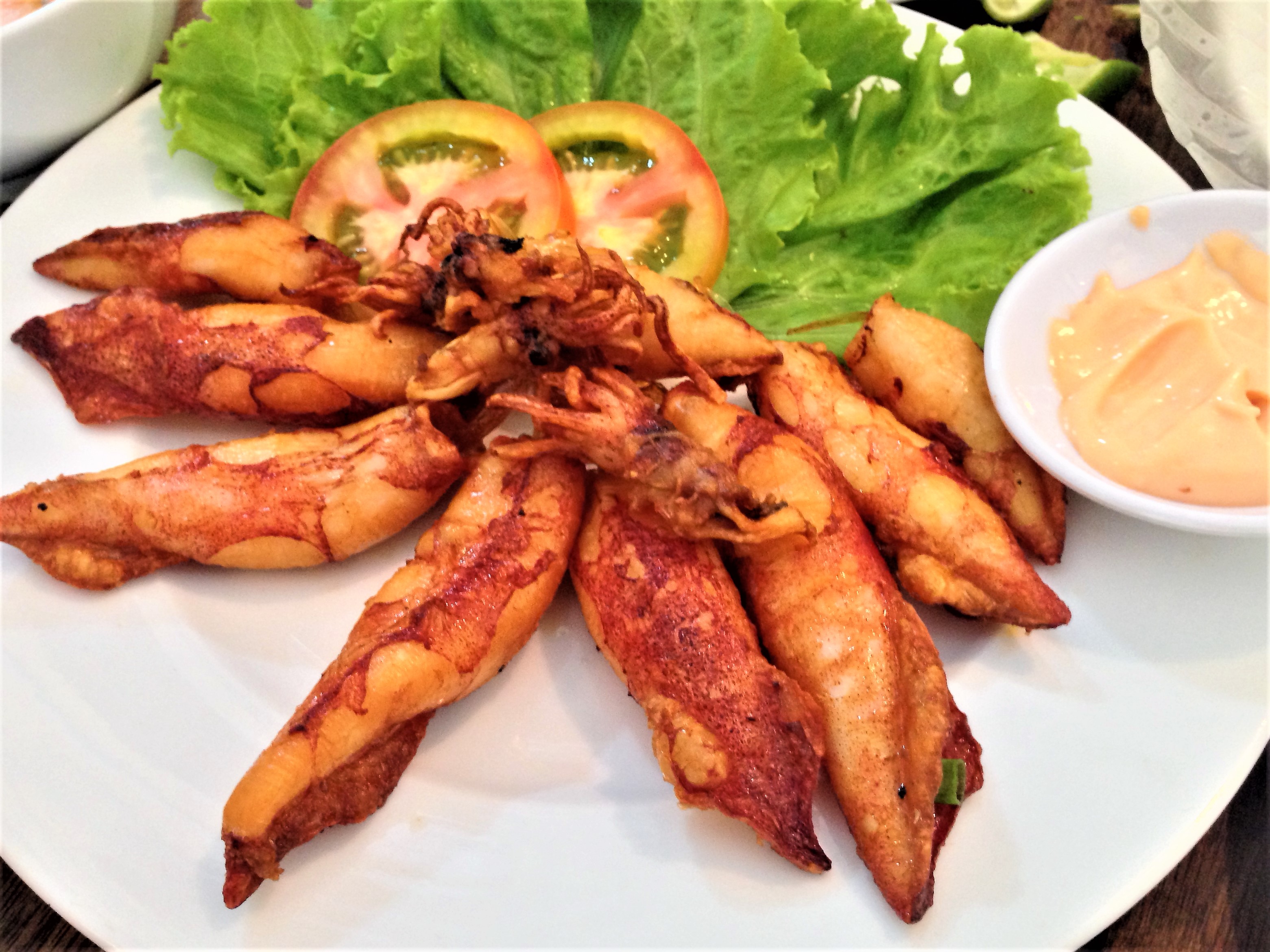 Thơm ngon mực sữa chiên nước mắm