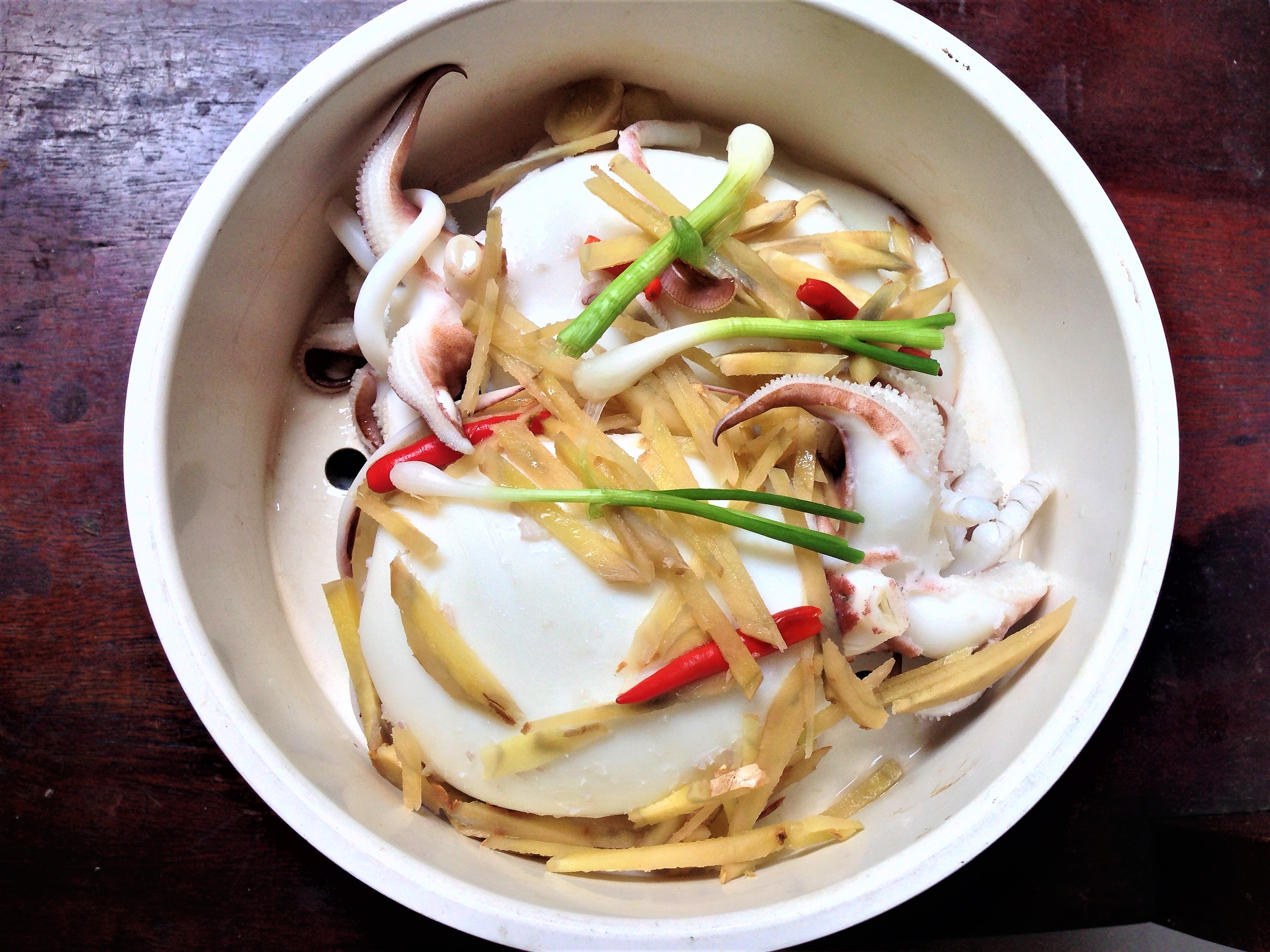 Mực hấp gừng cho ngày cuối tuần - Ảnh 4.
