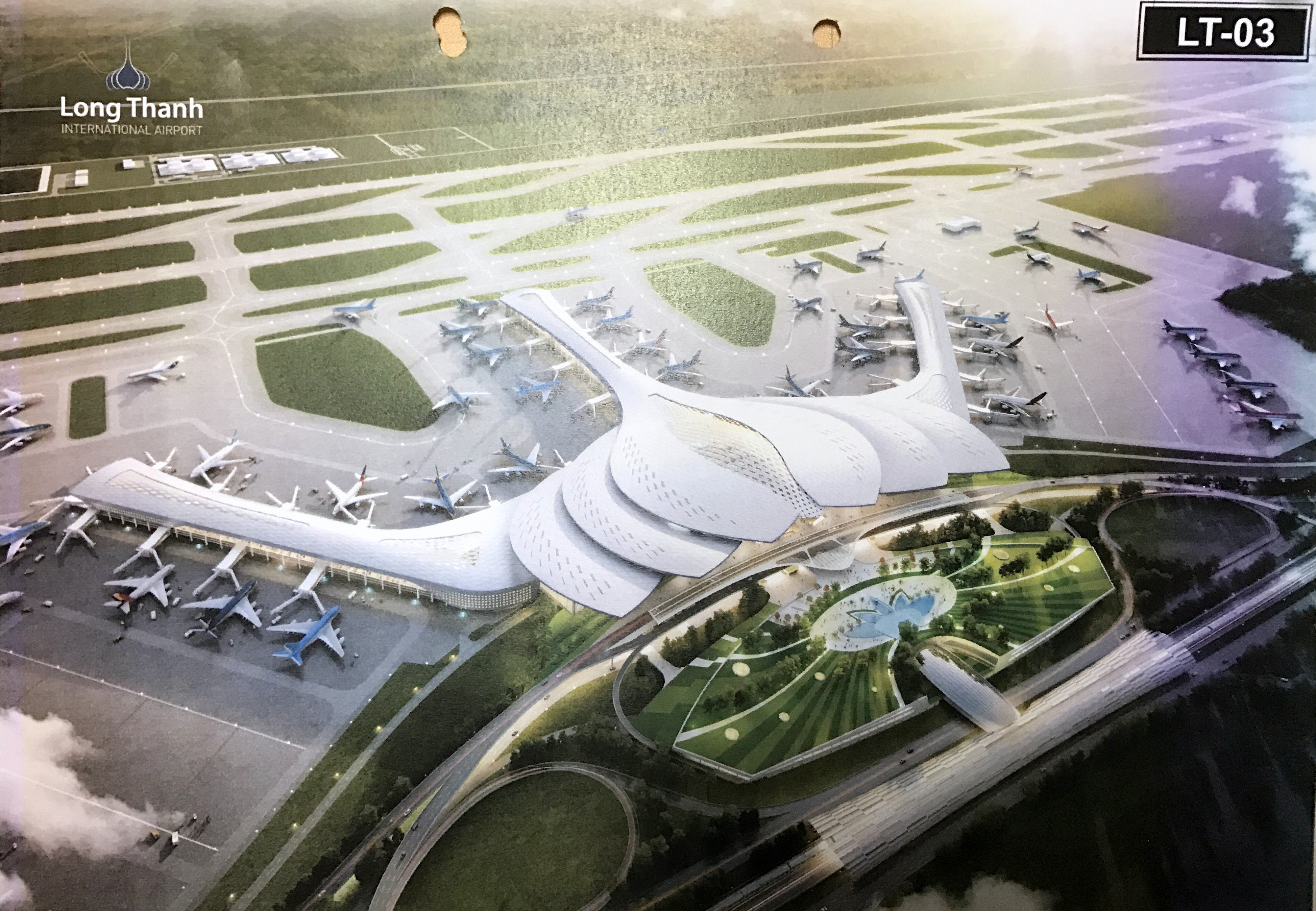 Sân bay Long Thành hình hoa sen, tre hay dừa nước?
