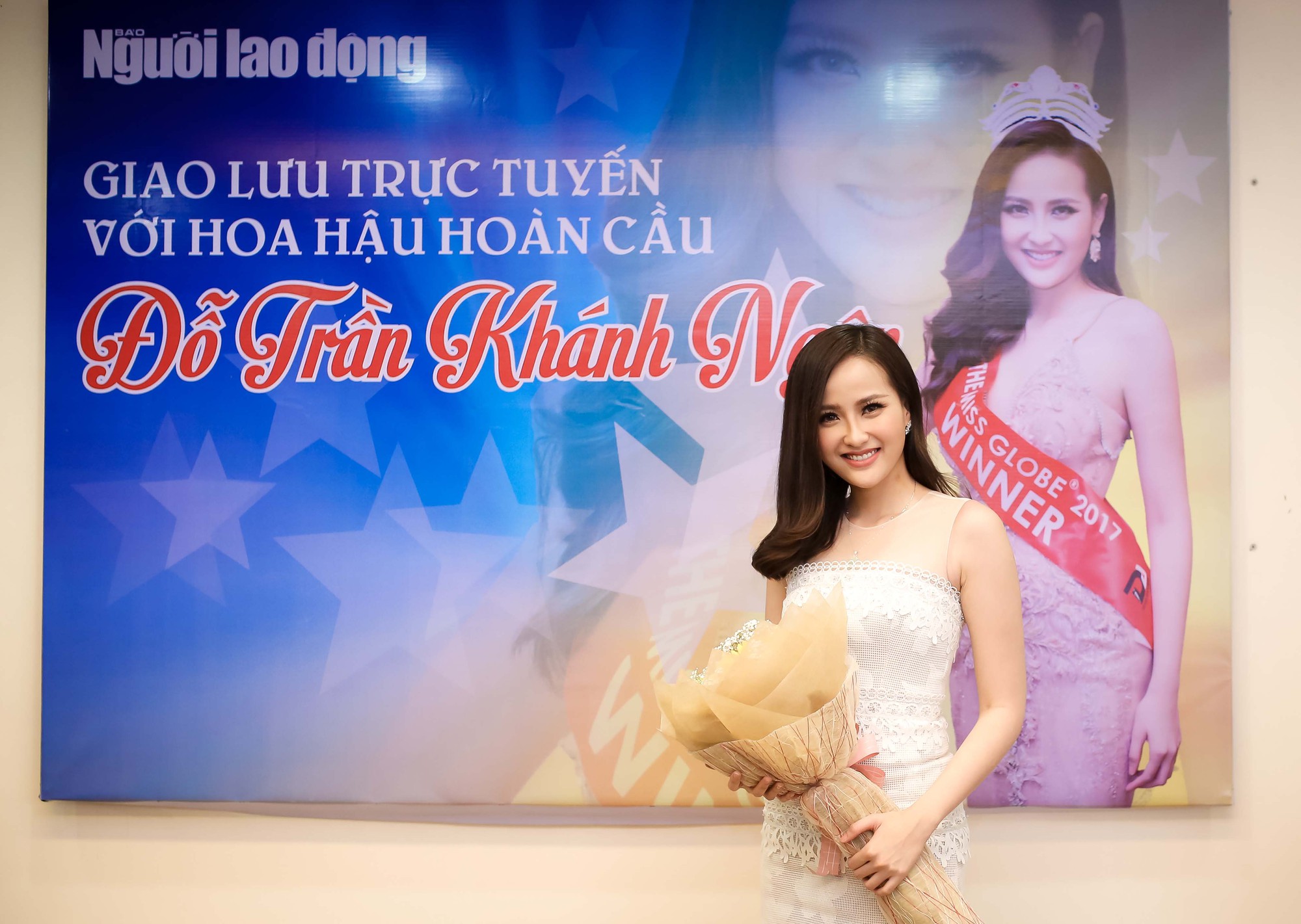 Hoa hậu Kh&aacute;nh Ng&acirc;n khẳng định kh&ocirc;ng c&oacute; &ldquo;đại gia&rdquo; chống lưng - Ảnh 1.