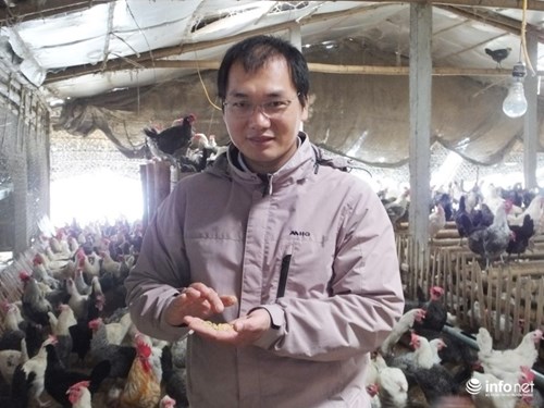 Thạc sĩ nước ngoài về quê “xúc phân gà”