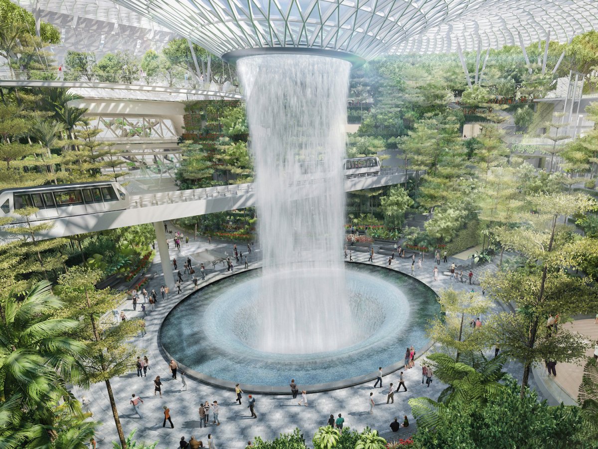 S&acirc;n bay Changi đưa th&aacute;c nước, rừng nh&acirc;n tạo v&agrave;o nh&agrave; - Ảnh 5.