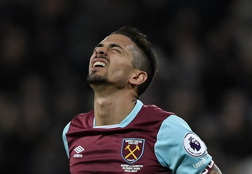 Bàn gỡ muộn màng của Lanzini không giúp được gì cho West Ham