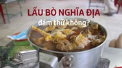 Ngồi ăn lẩu bò nóng hổi giữa những nấm mồ