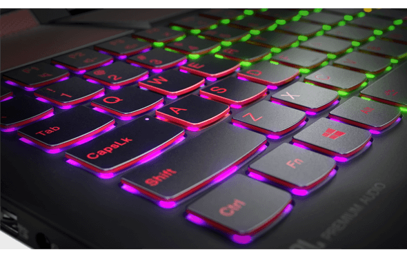 Bàn phím LED RGB 4 màu cho từng cụm phím chuyên dụng với kích thước lớn dành cho game thủ.