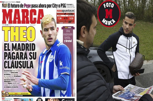 Nhật b&aacute;o Marca đưa tin Theo sẽ gia nhập Real Madrid m&ugrave;a h&egrave; tới