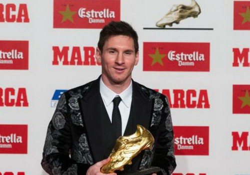 Messi lần thứ 4 đoạt "Chiếc giày vàng châu Âu"