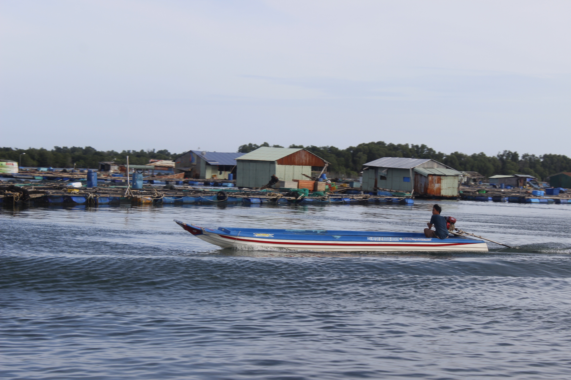 Cuộc sống của ngư dân nơi vẫn tách biệt với sự ồn ào, náo nhiệt của phố thị. Tới đây, du khách thoải mái lựa chọn hải sản tươi sống mang về mà không lo chặt chém.