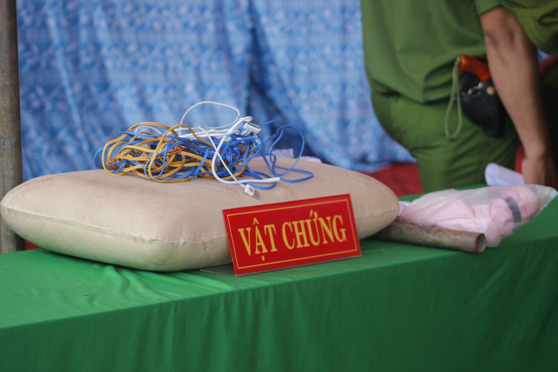Vật chứng Nhân dùng để ra tay sát hại 2 mạng người