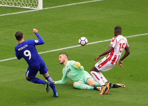 Morata lập hat-trick, Chelsea hạ đẹp Stoke - Ảnh 2.
