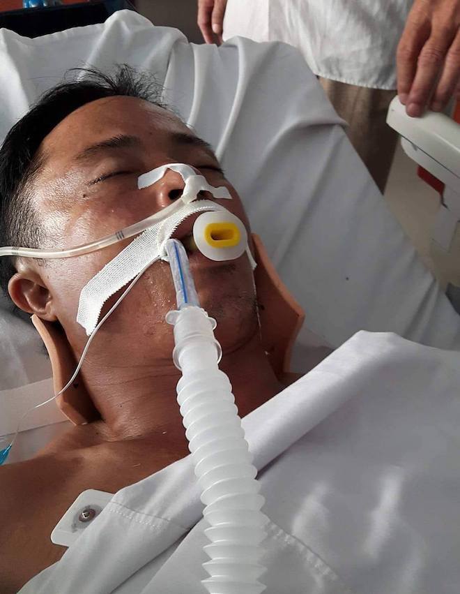 Truy tìm xe ô tô tông 2 người đi xe máy trọng thương