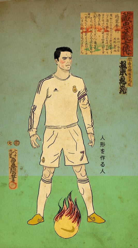 Messi, Ronaldo, Ibra hóa chiến binh samurai - Ảnh 1.