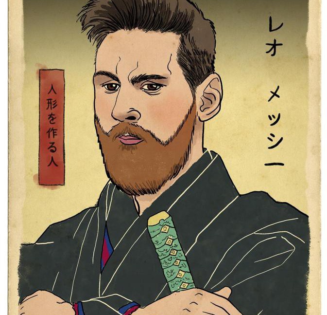 Messi, Ronaldo, Ibra hóa chiến binh samurai