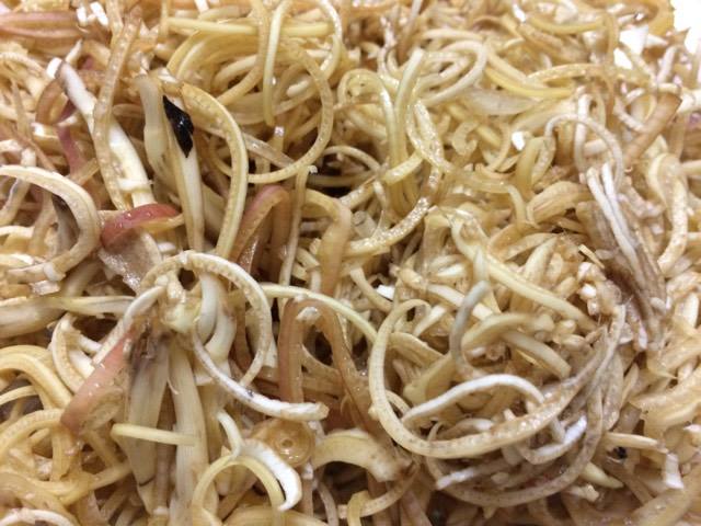 
Bắp chuối xắt mỏng
