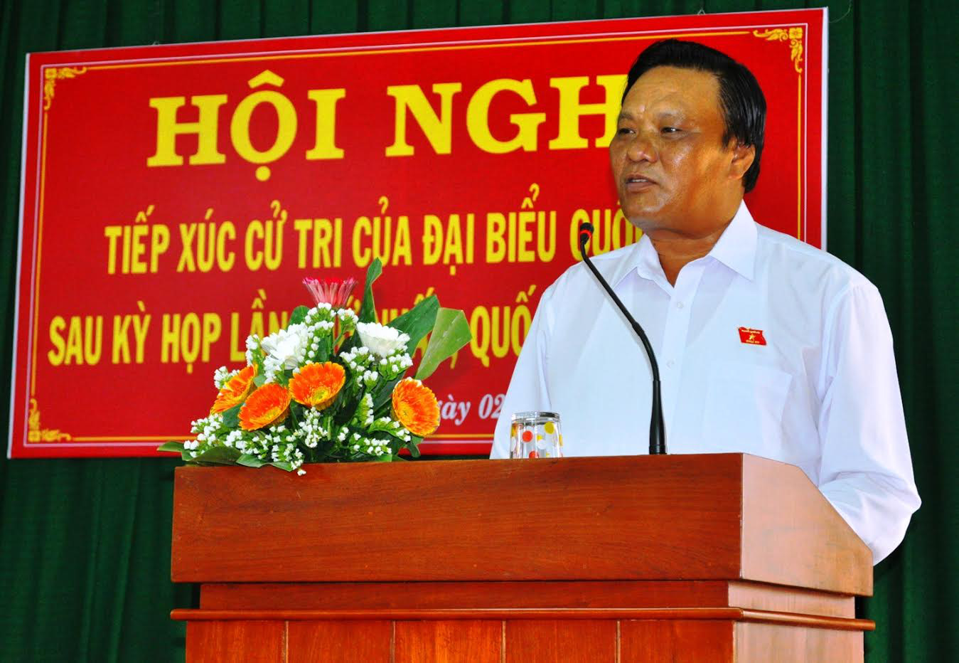 Ông Lê Kim Toàn - Phó Bí thư Thường trực Tỉnh ủy, Trưởng Đoàn Đại biểu Quốc hội tỉnh Bình Định