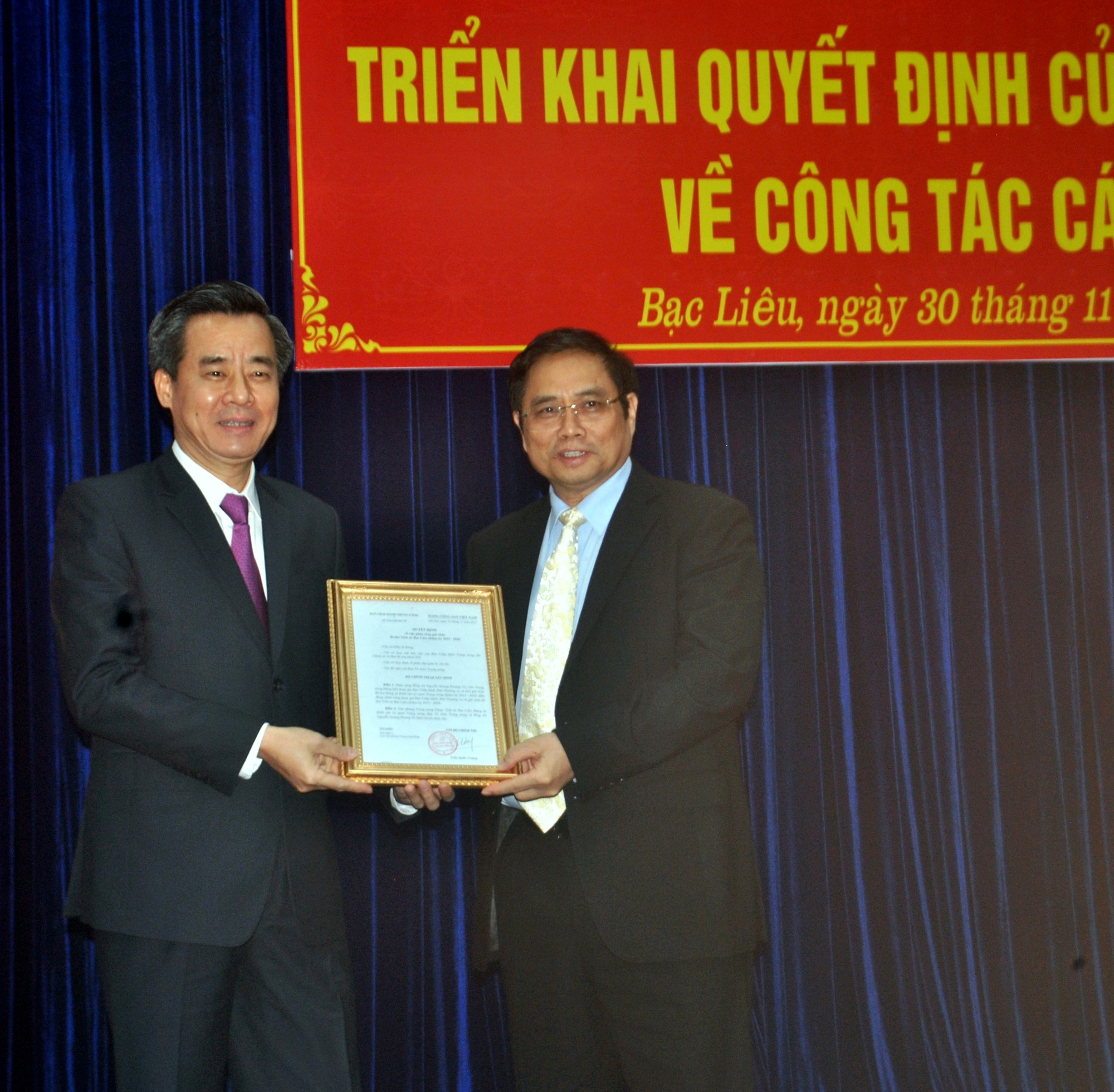 Bạc Liêu có tân Bí thư Tỉnh ủy