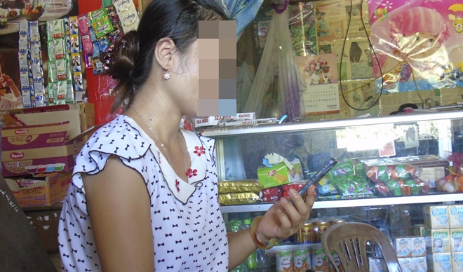 Chị Mạc Thị H. với công việc hằng ngày.