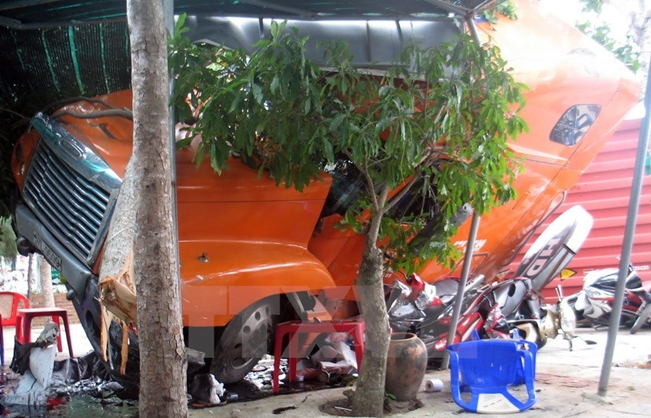 Hiện trường vụ tai nạn giao thông