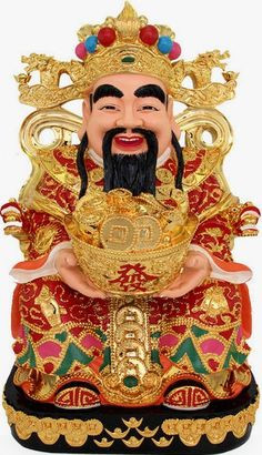 Hình ảnh ông Thần Tài đội mũ cánh chuồn, cầm thỏi vàng, tươi cười liệu có đúng?