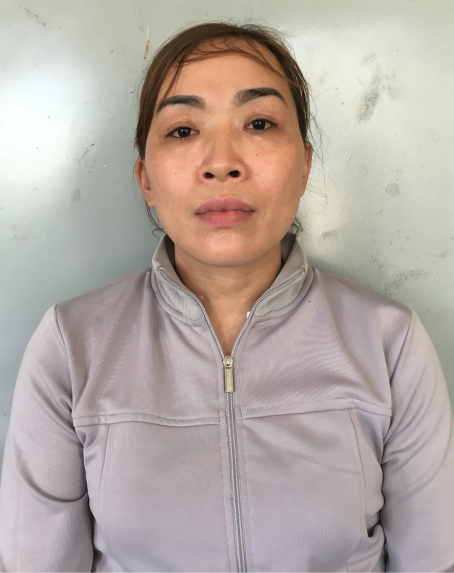 Trần Thị Hồng tại cơ quan điều tra.
