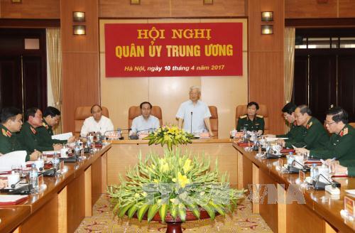 Tổng Bí thư Nguyễn Phú Trọng chủ trì cuộc họp Quân ủy Trung ương