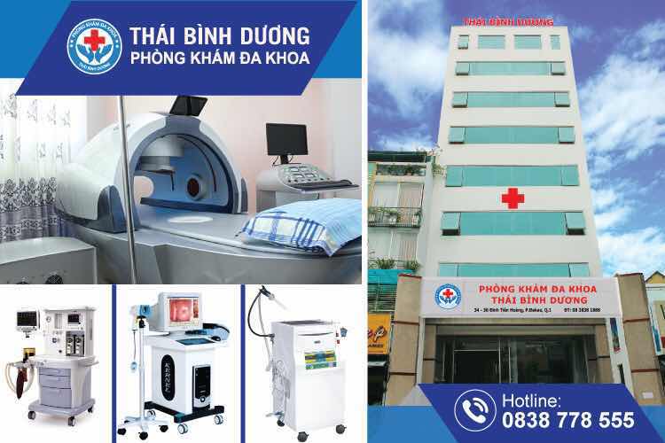 
Ph&ograve;ng kh&aacute;m Đa khoa Th&aacute;i B&igrave;nh Dương c&ugrave;ng trang thiết bị y khoa hiện đại
