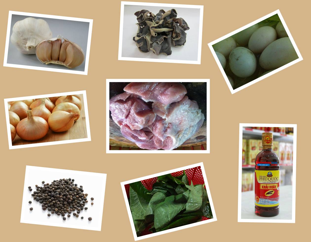 Nguy&ecirc;n liệu l&agrave;m chả l&aacute; lốt