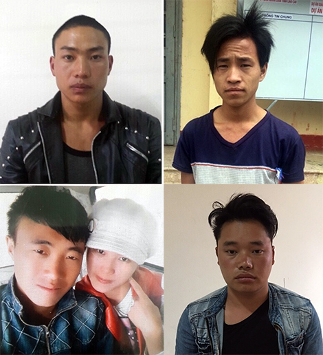 Các đối tượng trong vụ án.