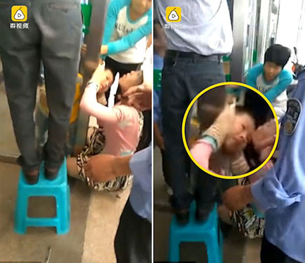 Clip: Bé trai nghịch ngợm bị kẹp đầu vào khe cửa kính