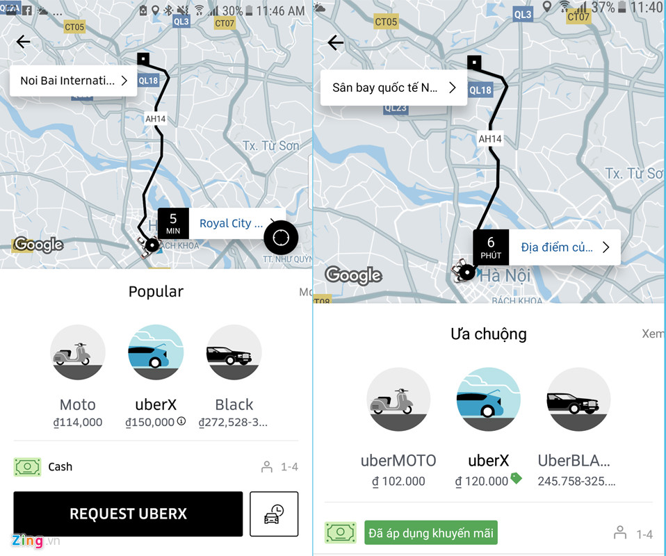 Miếng b&aacute;nh s&acirc;n bay trong cuộc chiến taxi, Uber, Grab - Ảnh 2.