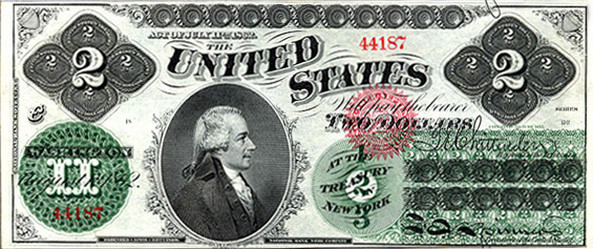 Những điều th&uacute; vị về tờ 2 USD - Ảnh 1.