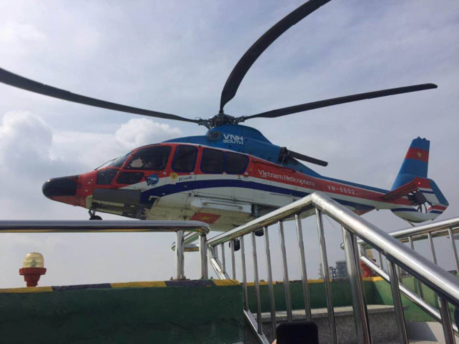 Trực thăng chở khách từ trung tâm ra sân bay Tân Sơn Nhất